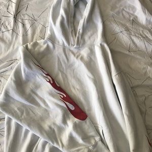 brandy melville flames hoodie